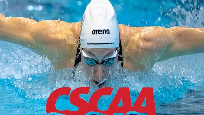 Swimming and Diving Rankings from CSCAA for men and women.